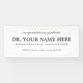 Gefeliciteerd Master of Business Administration Spandoek (Horizontaal)