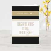 Gefeliciteerd Medisch diploma Afstuderen kaart (Gele Bloem)