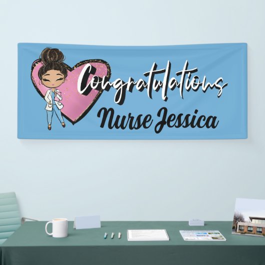 Gefeliciteerd medische RN verpleegster Spandoek (Beurs)