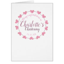 Gefeliciteerd meisje met Christening