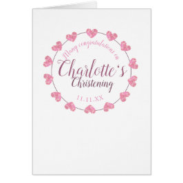 Gefeliciteerd meisje met Christening