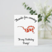 Gefeliciteerd Melkslang  Bedankkaart (Staand voorkant)