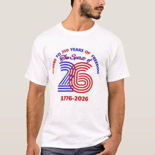 GEFELICITEERD MET 250 JAAR VRIJHEID T-SHIRT