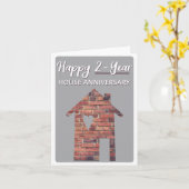 Gefeliciteerd met 2 jaar huisjubileum kaart (Gele Bloem)