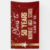 Gefeliciteerd met 50 jaar! CUSTOM Class Reunion ba Spandoek (Verticaal)