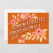Gefeliciteerd met Administrative Professionals Day Feestdagenkaart (Voorkant / Achterkant)