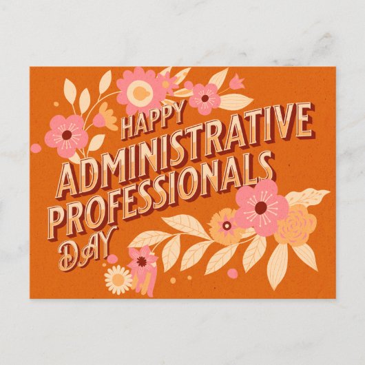 Gefeliciteerd met Administrative Professionals Day Feestdagenkaart (Voorkant)