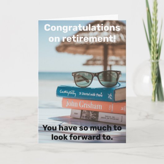 Gefeliciteerd met afboeking Draaibare paginakaart Kaart (Voorkant)