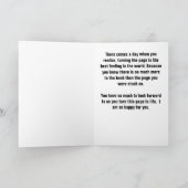 Gefeliciteerd met afboeking Draaibare paginakaart Kaart (Binnen)