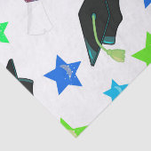 Gefeliciteerd met afstudeercap en diploma tissuepapier (Detail)