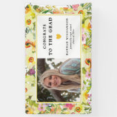 Gefeliciteerd met Afstudeerder Yellow Daffodil Fot Spandoek (Verticaal)