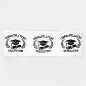 Gefeliciteerd met Afstuderen 4x12 vinylbanner Spandoek (Horizontaal)