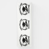 Gefeliciteerd met Afstuderen 4x12 vinylbanner Spandoek (Verticaal)