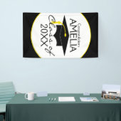 Gefeliciteerd met Afstuderen aangepaste naam Spandoek (Beurs)