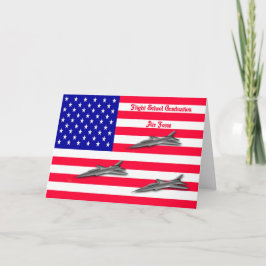 Gefeliciteerd met Afstuderen Air Force Flight Scho Kaart
