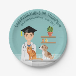 Gefeliciteerd met afstuderen als dierenarts DVM Papieren Bordje