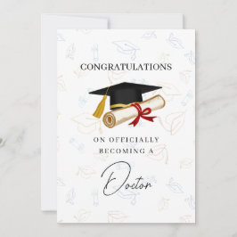 Gefeliciteerd met afstuderen als dokter kaart