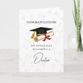 Gefeliciteerd met afstuderen als dokter kaart