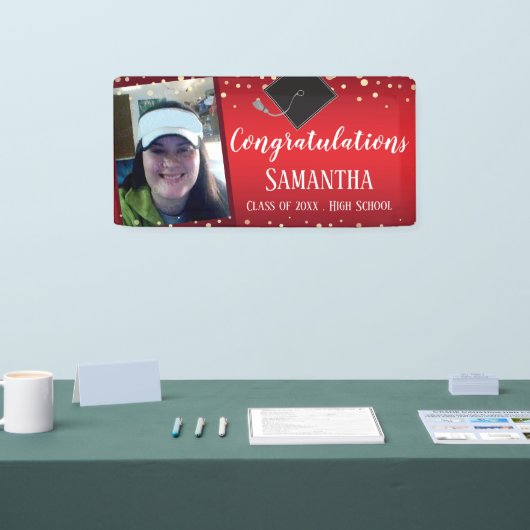 Gefeliciteerd met Afstuderen Budget Party Banner (Beurs)