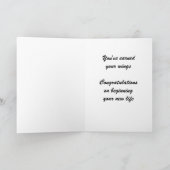 Gefeliciteerd met Afstuderen Butterfly Greeting Kaart (Binnen)