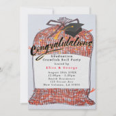 Gefeliciteerd met Afstuderen Crawfish Boil Party Kaart (Voorkant)