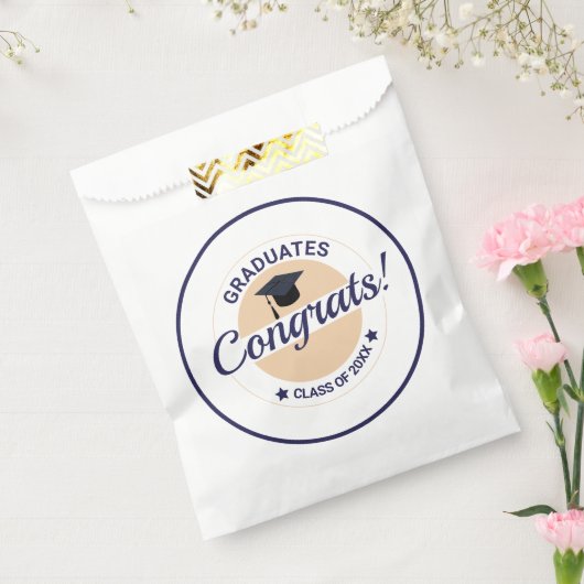Gefeliciteerd met afstuderen, elegant en aanpasbaa bedankzakje (Gezegeld)