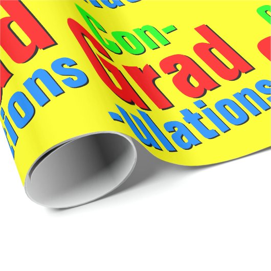 Gefeliciteerd met Afstuderen Gift Cadeaupapier (Rol Hoek)