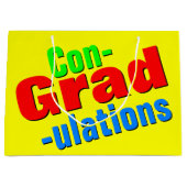 Gefeliciteerd met Afstuderen Gift Groot Cadeauzakje (Voorkant)