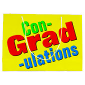 Gefeliciteerd met Afstuderen Gift Groot Cadeauzakje (Achterkant)
