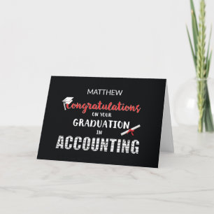 Gefeliciteerd met afstuderen in Accountancy, aange Kaart