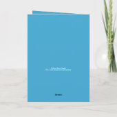 Gefeliciteerd met Afstuderen, Monogram Groet Kaart (Achterkant)