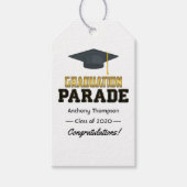 Gefeliciteerd met Afstuderen Parade Cadeaulabel (Voorkant)