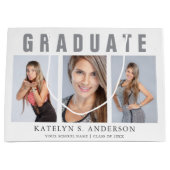 Gefeliciteerd met afstuderen Photo Collage Groot Cadeauzakje (Voorkant)