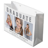 Gefeliciteerd met afstuderen Photo Collage Groot Cadeauzakje (Voorkant Gekanteld)