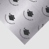 Gefeliciteerd met Afstuderen Silver-weefselpapier Tissuepapier (Detail)