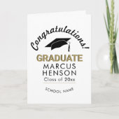 Gefeliciteerd met Afstuderen studiepunt Kaart (Voorkant)