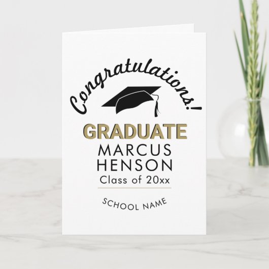 Gefeliciteerd met Afstuderen studiepunt Kaart (Voorkant)