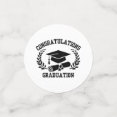 Gefeliciteerd met Afstuderen Table Confetti (Kleine voorkant)
