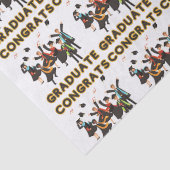 Gefeliciteerd met Afstuderen tissuepapier (Detail)