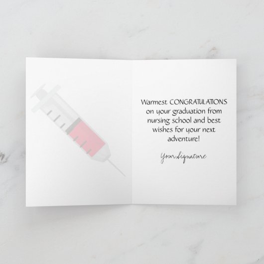 Gefeliciteerd met Afstuderen van de verpleegschool Kaart (Binnen)
