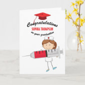 Gefeliciteerd met Afstuderen van de verpleegschool Kaart (Gele Bloem)