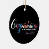Gefeliciteerd met afstuderen van gekwalificeerde l keramisch ornament (Rechts)