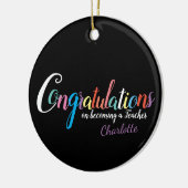 Gefeliciteerd met afstuderen van gekwalificeerde l keramisch ornament (Links)