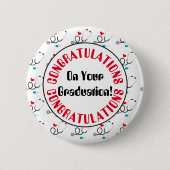 Gefeliciteerd met afstuderen verpleegster ronde button 5,7 cm (Voorkant)