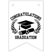 Gefeliciteerd Met Afstuderen Vlaggenlijn Banner (Eerste vlag)