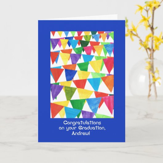 Gefeliciteerd met Afstuderen voor Andrew Kaart (Gele Bloem)