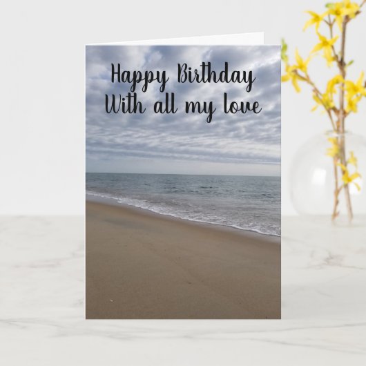 GEFELICITEERD MET *ALLE LIEFDE* MET JE VERJAARDAG  KAART (Gele Bloem)