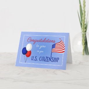 Gefeliciteerd met Amerikaans staatsburgerschap Ame Kaart