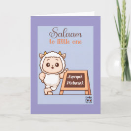 Gefeliciteerd met Aqeeqa - Cute Sheep Kaart
