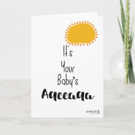 Gefeliciteerd met Aqeeqa - Zon Kaart
